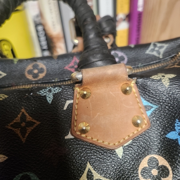 Louis Vuitton multi black square speedy 30 - Picture 8 of 16